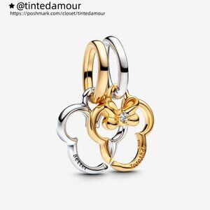 Pandora Disney Mickey Mouse & Minnie Mouse Splittable Dangle Charm